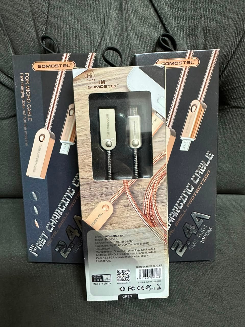 CABLE V8 ( FICHA CHATA) - Imagen 2