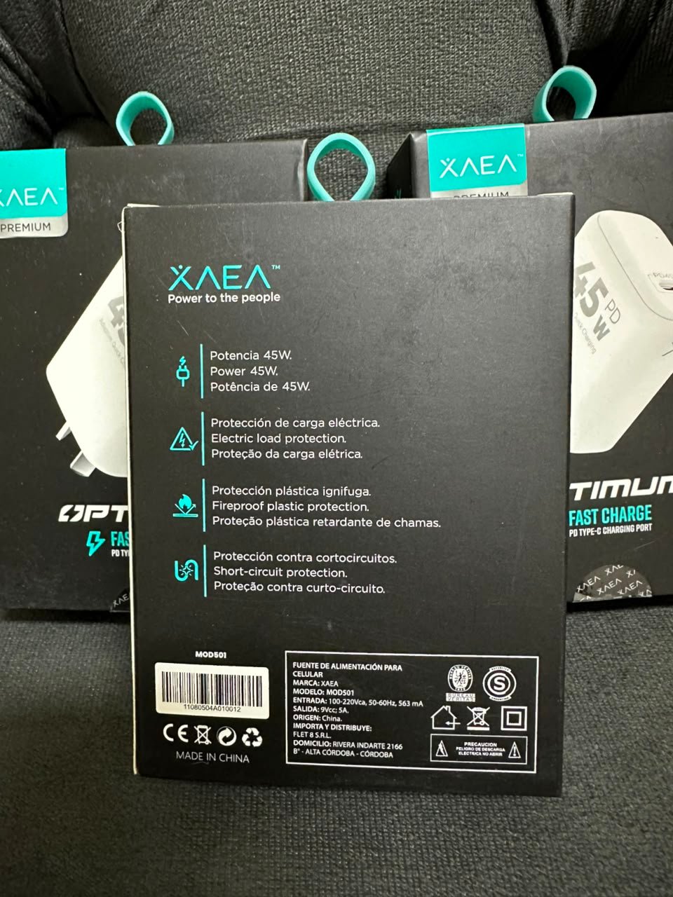 Cargador XAEA 45w TIPO C - Imagen 2